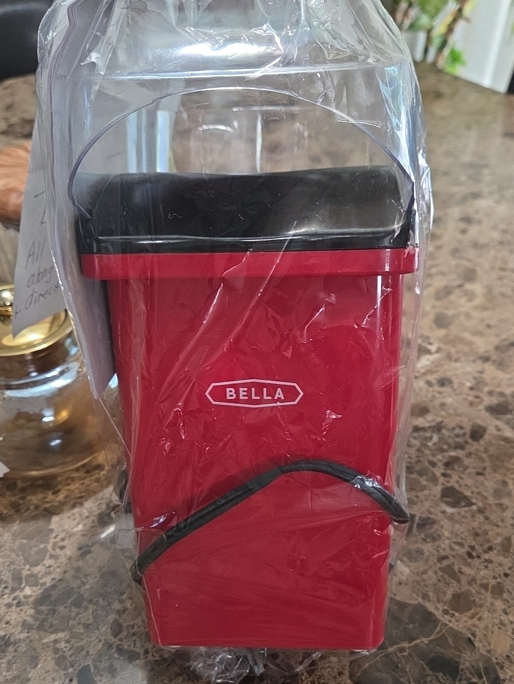 Abella Red Compact Electronics Accessory with Black Top